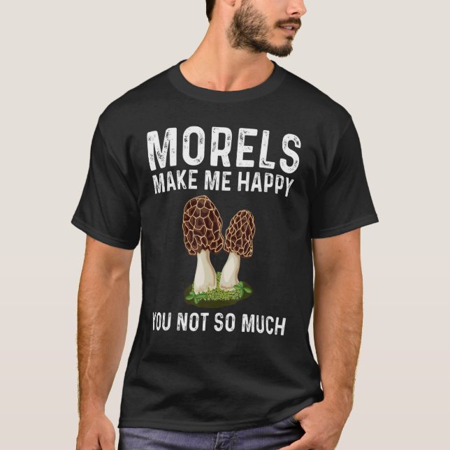 Camiseta Morel Mushroom For Men Women Mushroom Hunters 1 (Frente)