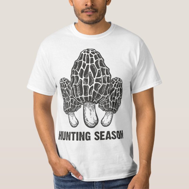 Camiseta Morel Mushroom Hunting Season funny morchella fora (Frente)