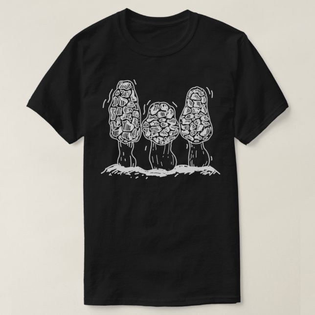 Camiseta Morel Mushroom Lover Design 3 (Frente do Design)