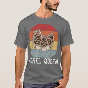 Camiseta Morel Queen Mushroom Hunting Farmer Primavera Summ