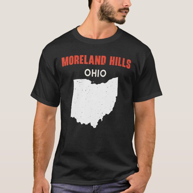 Camiseta Moreland Hills Ohio USA State America Travel Ohioa (Frente)