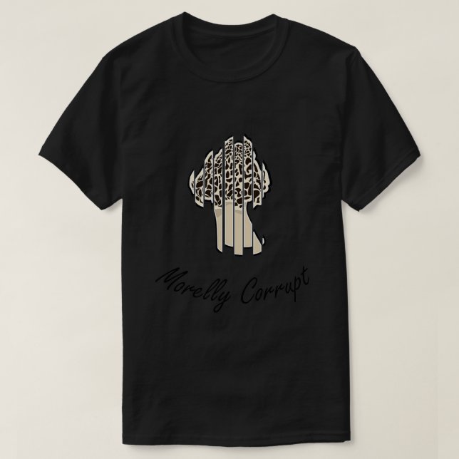 Camiseta Morelly Corrupt Mushroom Pun (Frente do Design)