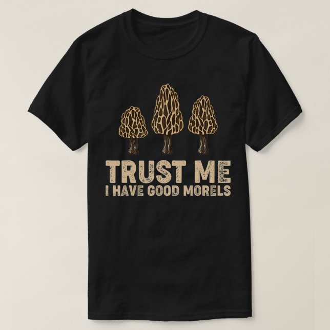 Camiseta Morels caçando Presentes de Morel Mushroom (Frente do Design)
