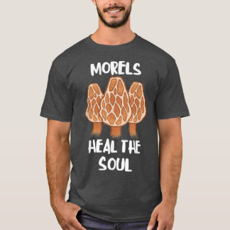 Camiseta Morels Curam A Alma Engraçada Engraçada Cogumelo C