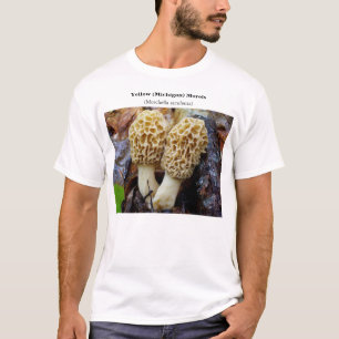 Camiseta Morels do amarelo (Michigan)