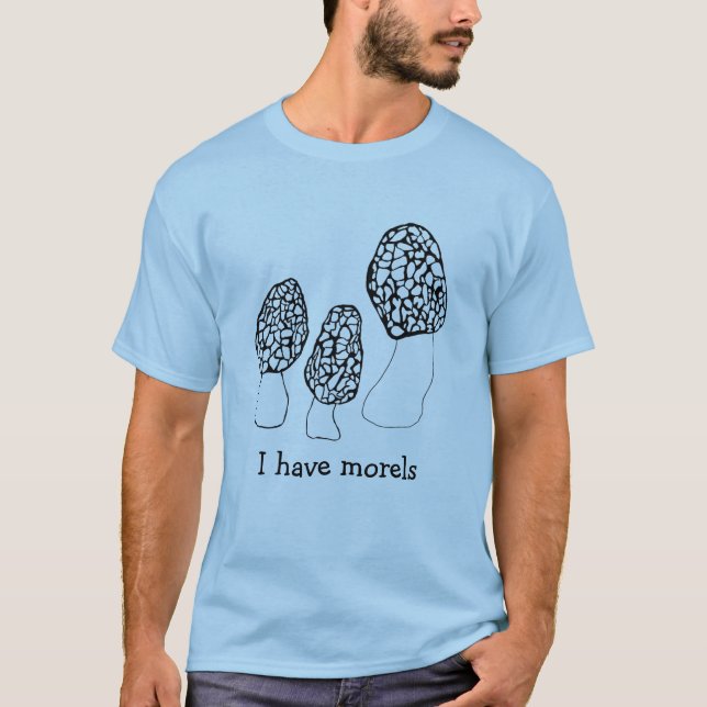 Camiseta Morels Mushroom Diversos Fungi PERSONALIZA TI (Frente)