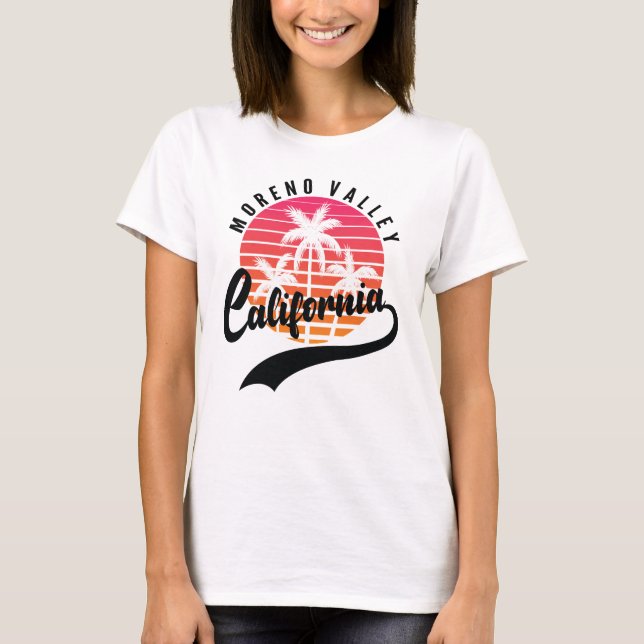 Camiseta Moreno Valley, California Sunset Women's T-Shirt (Frente)