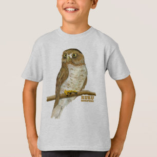 Camiseta Morepork Ruru New Zeland Bird