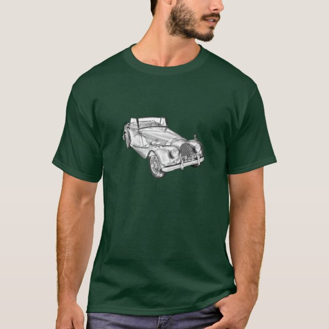 Camiseta Morgan 1964 mais a ilustração do carro de 4 (Frente)