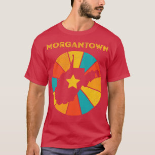Camiseta Morgantown West Virginia Vintage angustiou Souven