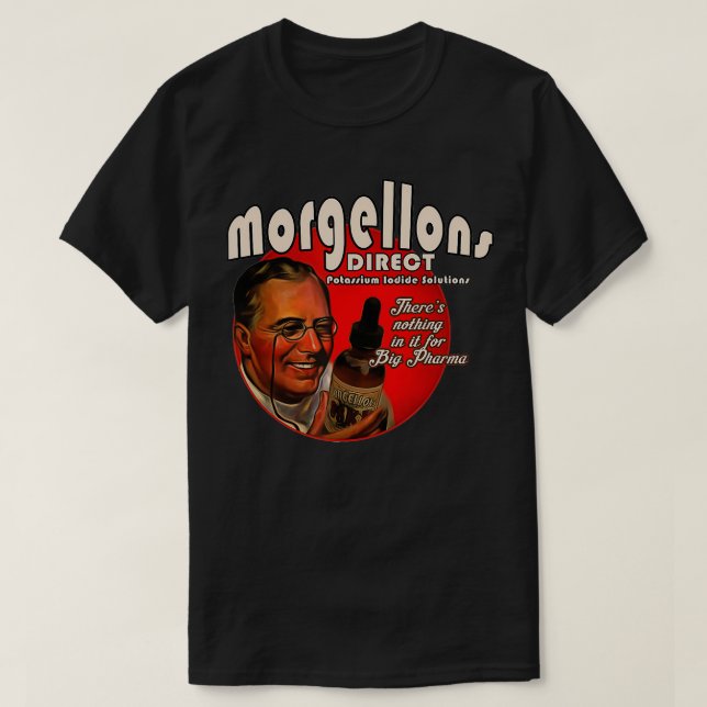 Camiseta Morgellons Direct Vintage Ad (Frente do Design)