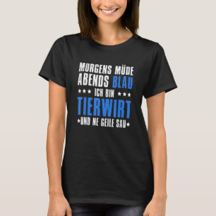 Camiseta Morgens Müde Evening Blue Ich caixa Tierwirt