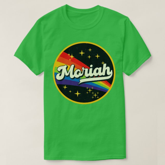 Camiseta Moriah Rainbow No Space Vintage Style (Frente do Design)