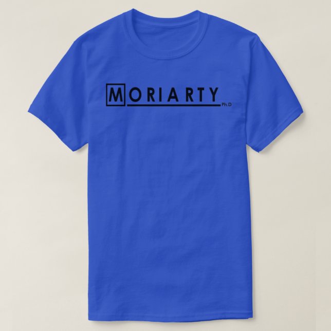 Camiseta Moriarty PhD Preto 2 (Frente do Design)