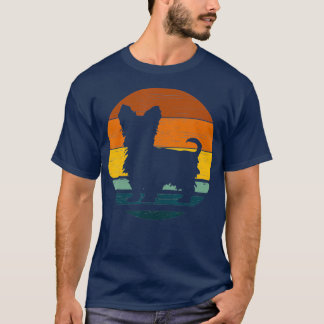 Camiseta Morkie Vintage Retro Mãe Pai Cachorro Presente