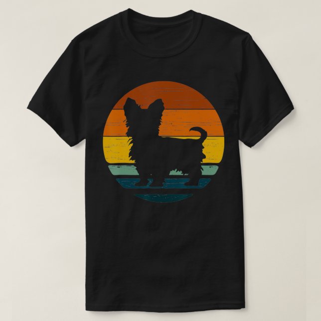 Camiseta Morkie Vintage Retro Mom Dad Dog  (Frente do Design)