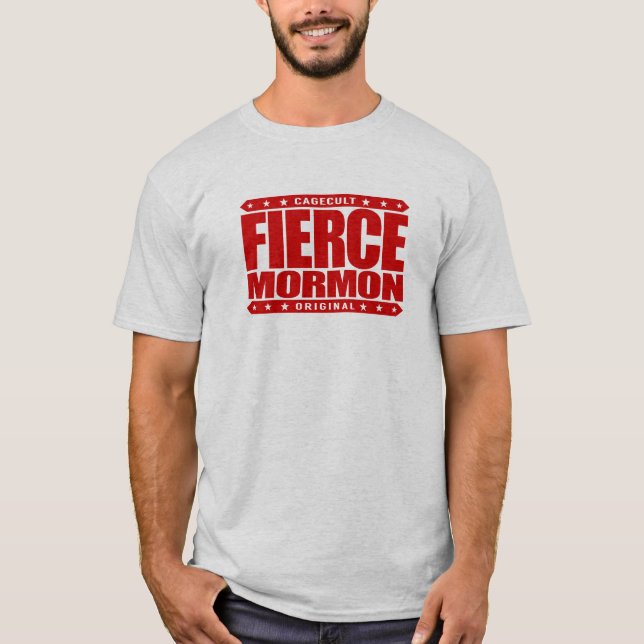 Camiseta MORMON FEROZ - membro anterior sem medo do santo (Frente)