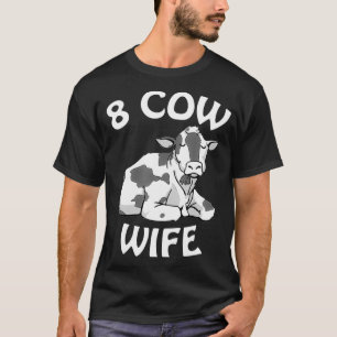 Camiseta Mórmon LDS Engraçado 8 Vacas Esposa Mulheres T