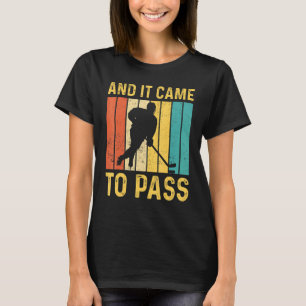 Camiseta Mormon Missionário Engraçado LDS Hóquei no Gelo E