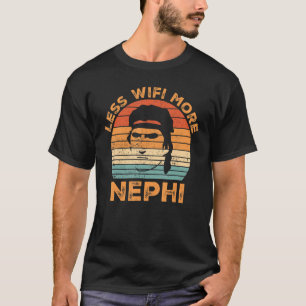 Camiseta Mormon Missionário Engraçado LDS Menos Wifi Mais N