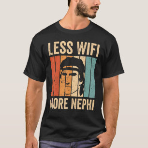 Camiseta Mórmon Missionário LDS Menos Wifi Mais Nephi 2