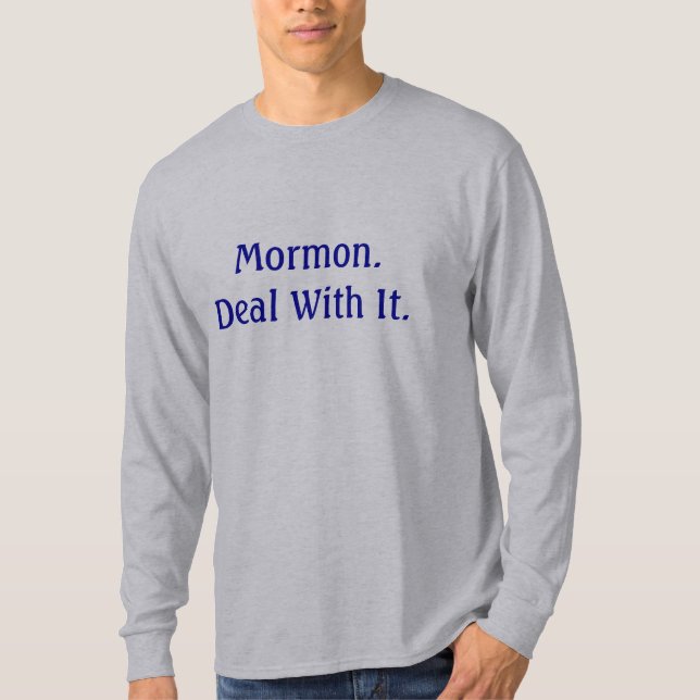 Camiseta Mormon. Negócio com ele (Frente)