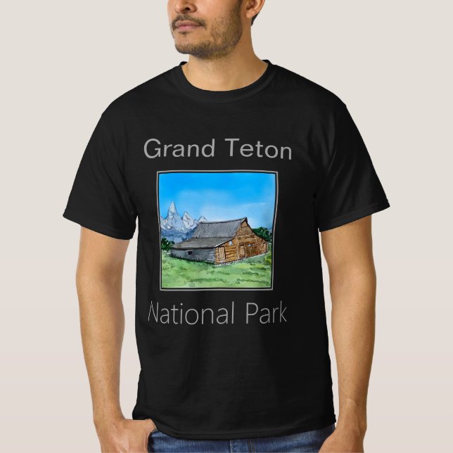 Camiseta Mormon Row Barns, Grand Teton National Park (Frente)