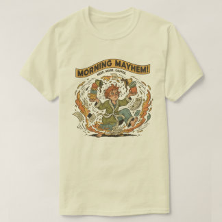 Camiseta Morning Mayhem - Engraçado Café
