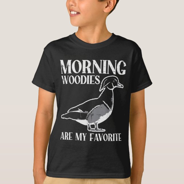 Camiseta Morning My Favorite Duck Hunting Funny Hunter Men  (Frente)
