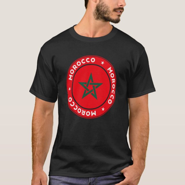 Camiseta Moroccan Flag of Morocco (Frente)