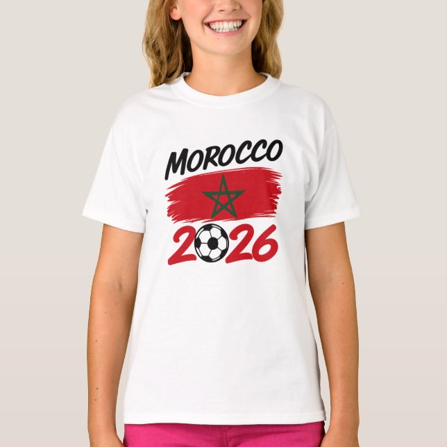 Camiseta Morocco 2026 Soccer Fan Football Supporter Pride  (Frente)