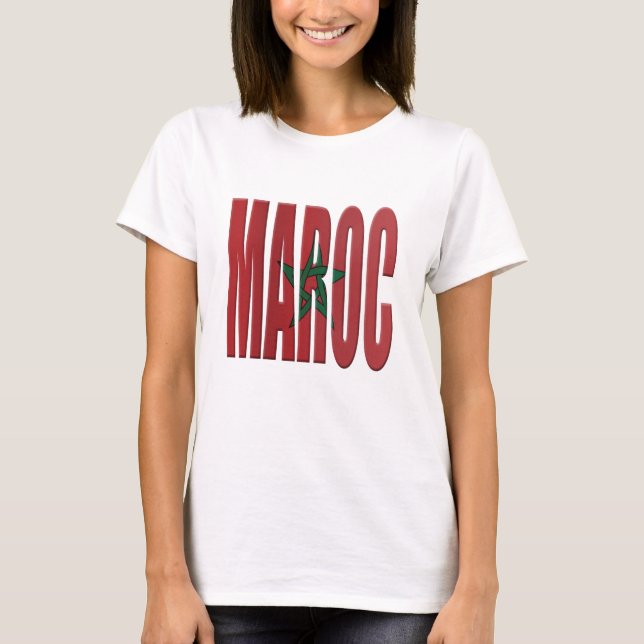 Camiseta Morocco flag (Frente)