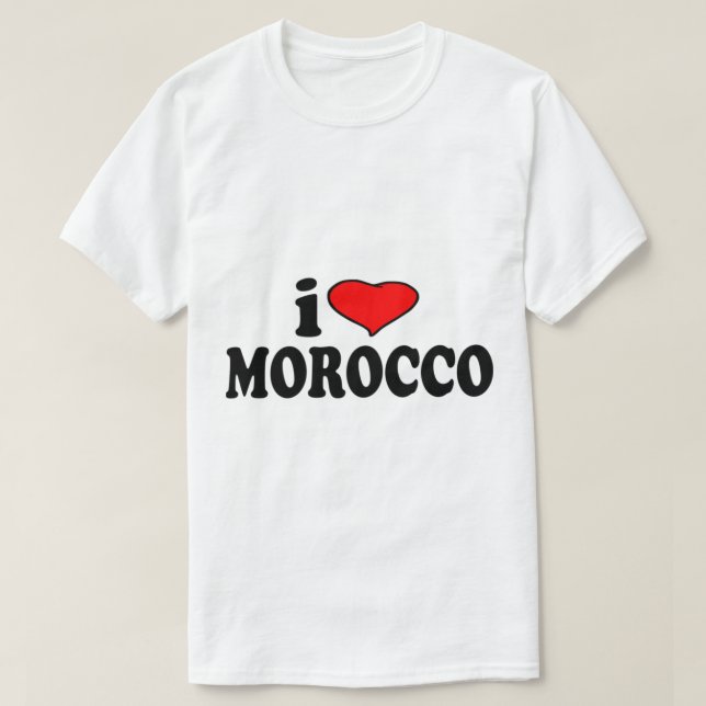 Camiseta Morocco I Love Morocco (Frente do Design)