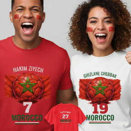 Camiseta Morocco National Football Flag Heritage Soccer
