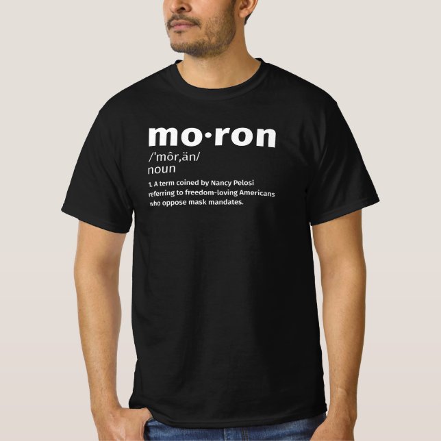 Camiseta Moron T Shirt, Kevin McCarthy Moron Shirt (Frente)