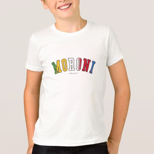 Camiseta Moroni em cores da bandeira nacional de Cômoros