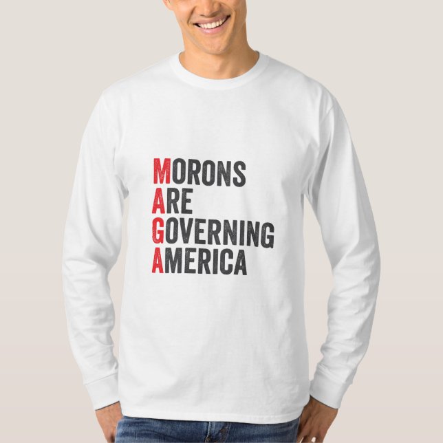Camiseta Morons estão governando a América 4 de julho (Frente)