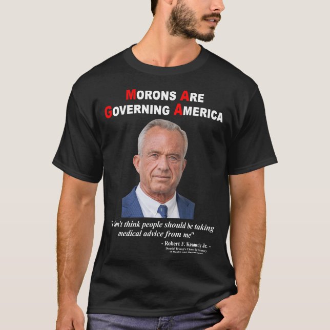 Camiseta Morons governam a América RFK Jr MAHA MAGA (Frente)