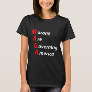 Camiseta Morons Governam Anti-Trump Político Americano