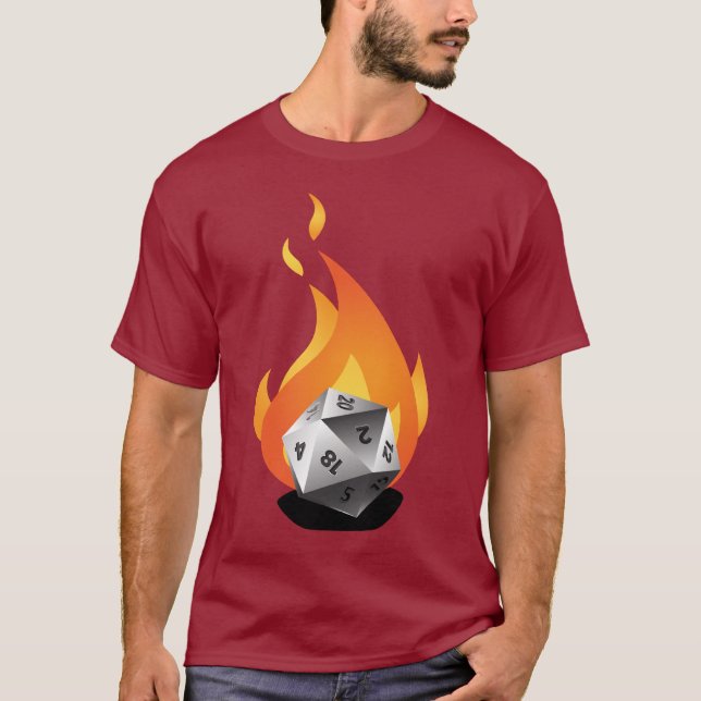 Camiseta Morra em um fogo (D.I.A.F) (Frente)