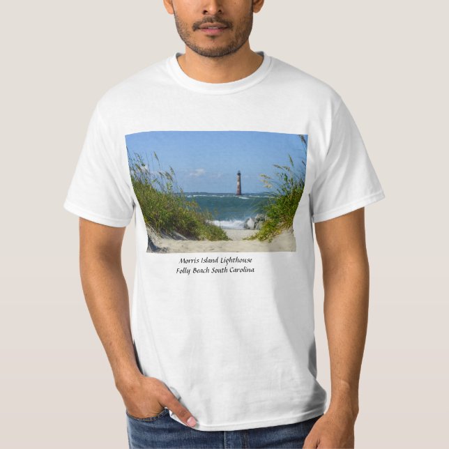 Camiseta Morris Island Lighthouse Walkway (Frente)
