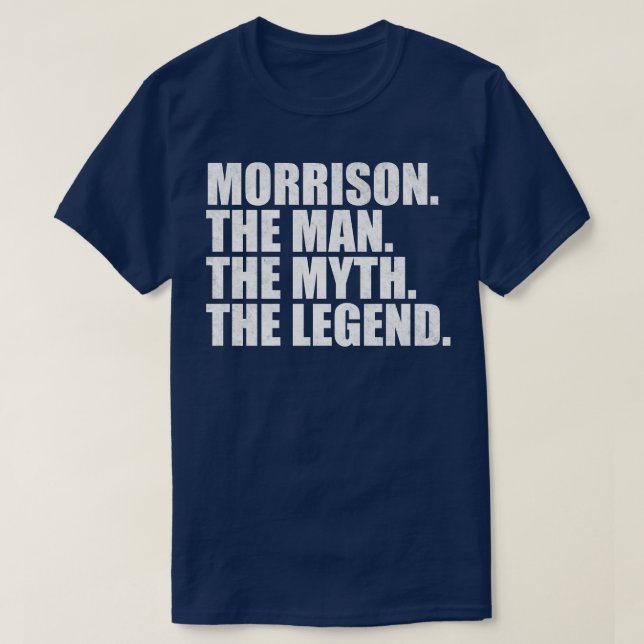 Camiseta MorrisonMorrison Nome da família Morrison sobrenom (Frente do Design)