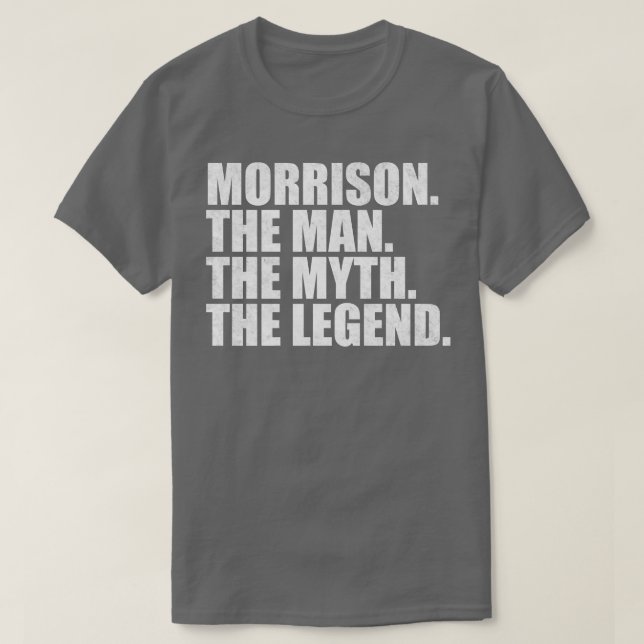 Camiseta MorrisonMorrison Nome da família Morrison sobrenom (Frente do Design)