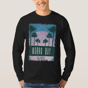 Camiseta Morro Bay Califórnia CA Vaporwave Antigo Retro 80