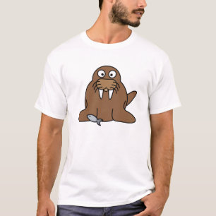 Camiseta Morsa bonito dos desenhos animados