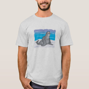 Camiseta morsa fofa e feliz