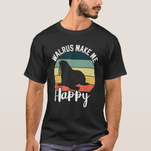 Camiseta Morsa Mamífero Animais Morsa Foca Animal 2