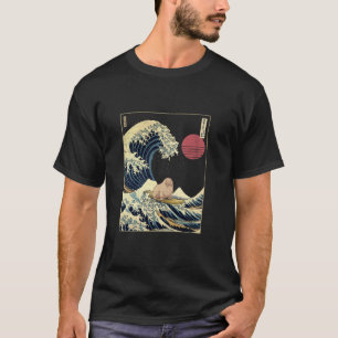 Camiseta Morsa Onda Kanagawa Japonesa Animal de Surf Divert