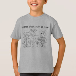 Camiseta Morse Code is Fun T-Shirt for Young Learners