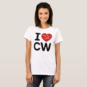 Camiseta Morse Code Love - CW Whispering Waves